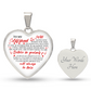 To My Girlfriend Luxury Graphic Heart Necklace