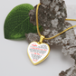 To My Daughter Luxury Graphic Heart Necklace