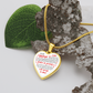 To My Girlfriend Luxury Graphic Heart Necklace