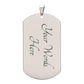 TO My Husband Luxury Graphic Tag Necklace