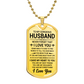 TO My Husband Luxury Graphic Tag Necklace