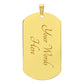 TO My Husband Luxury Graphic Tag Necklace