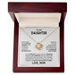 To My Daughter Love Knot Necklace
